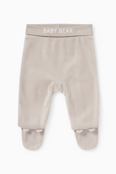 Babies - Teddy bear - newborn outfit - 2-piece - light brown