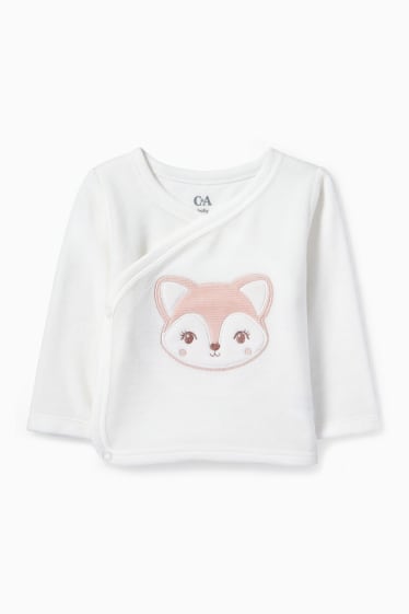 Babys - Waschbär - Erstlingsoutfit - 2 teilig - zartrosa