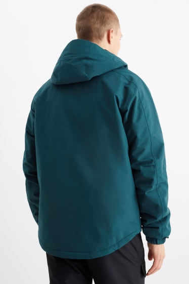 Hombre - Chaqueta de esquí con capucha - verde