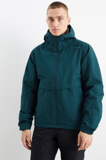 Hombre - Chaqueta de esquí con capucha - verde