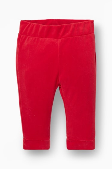 Babys - Babykerstoutfit - 3-delig - rood