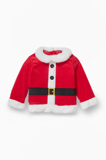 Baby Jungen - Baby-Weihnachts-Outfit - 3 teilig - rot