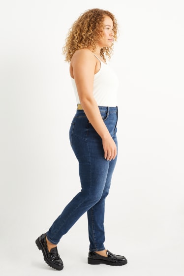 Femei - Skinny jeans - talie medie - LYCRA® - denim-albastru
