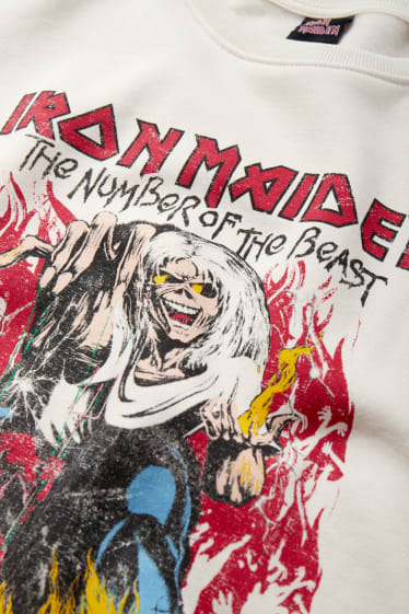 Men - Sweatshirt - Iron Maiden - cremewhite