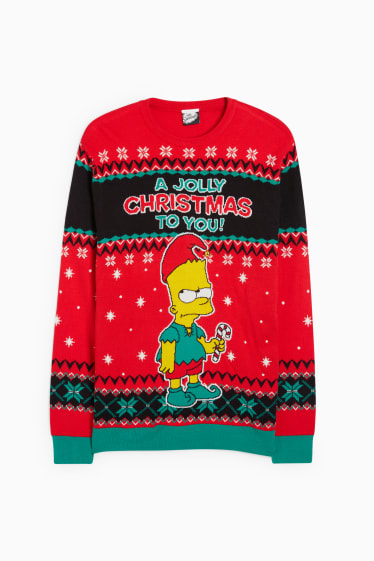 Home - Jersei nadalenc - Els Simpsons - vermell