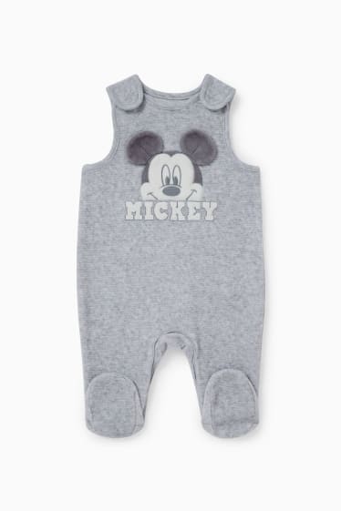 Baby Buben - Micky Maus - Strampler-Set - 2 teilig - grau