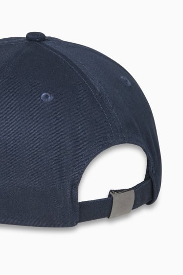 Hommes - Casquette - bleu foncé