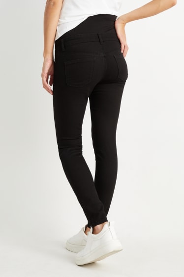 Dámské - Těhotenské džíny - skinny jeans - LYCRA® - černá