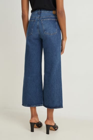 Femmes - Loose fit jean - high waist - jean bleu