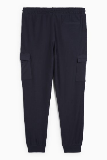 Home - Pantalons de xandall cargo - blau fosc