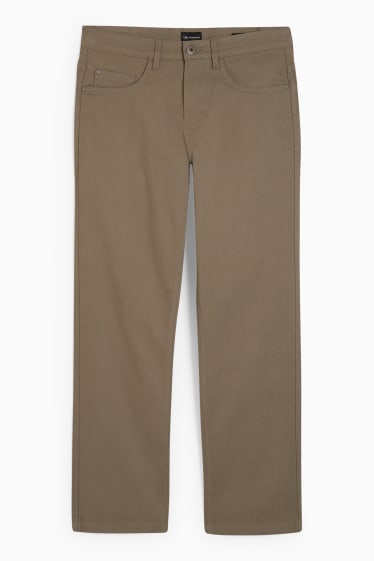 Hommes - Pantalon - regular fit - marron clair