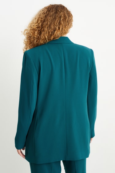 Damen - Blazer - Relaxed Fit - dunkelgrün