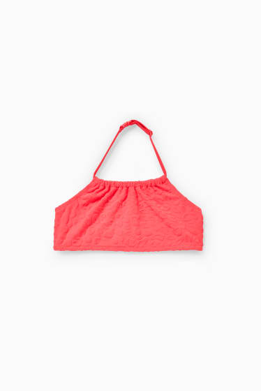 Kinder Mädchen - Bikini - LYCRA® XTRA LIFE™ - 2 teilig - neon-rot