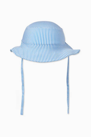 Bébés filles - Ensemble de bain pour bébé - 2 pièces - à rayures - bleu / blanc