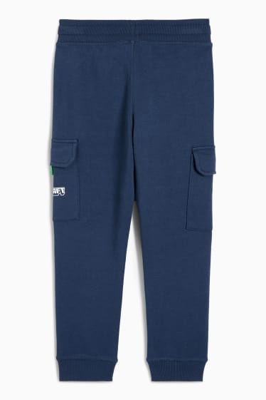 Enfants - Minecraft - pantalon de jogging cargo - bleu foncé