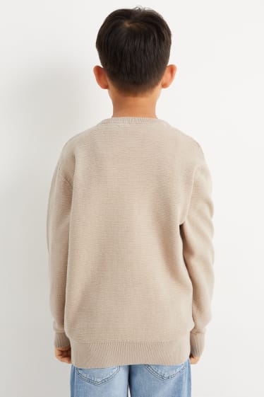 Children Boys - Jumper - beige