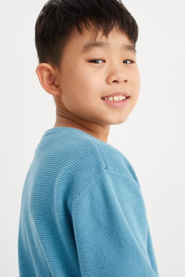 Kinderen: jongens - Trui - petrol