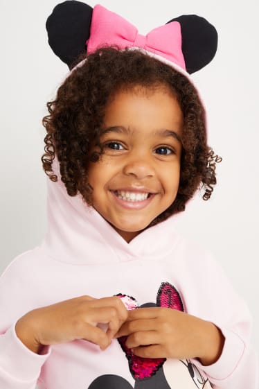 Kinderen - Minnie Mouse - set - hoodie en flared legging - 2-delig - roze