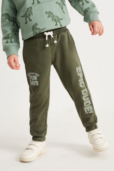 Dětské - Multipack 2 ks - teplákové kalhoty - zelená