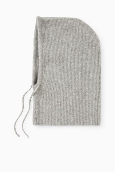 Damen - Balaclava - grau
