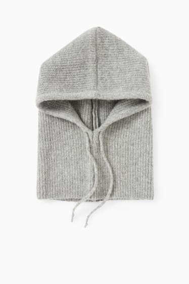 Damen - Balaclava - grau
