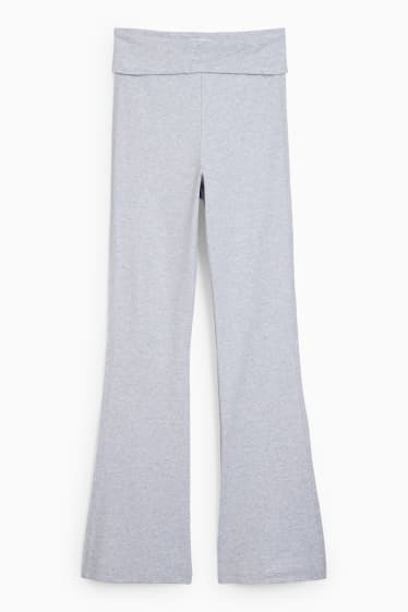 Ados & jeunes adultes - CLOCKHOUSE - flared leggings - gris clair chiné
