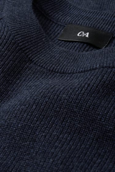 Heren - Trui - donkerblauw