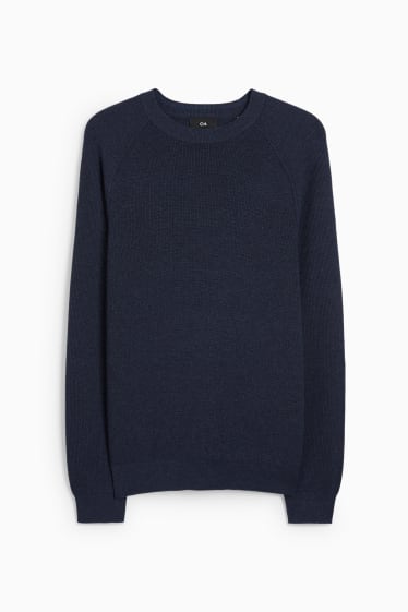 Hommes - Pull - bleu foncé