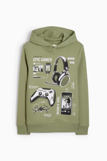 Enfants garçons - Gaming - sweat à capuche - vert