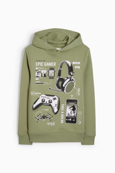 Kinder - Gaming - Hoodie - grün