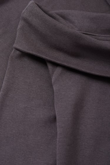 Joves - CLOCKHOUSE - samarreta crop de màniga llarga - gris