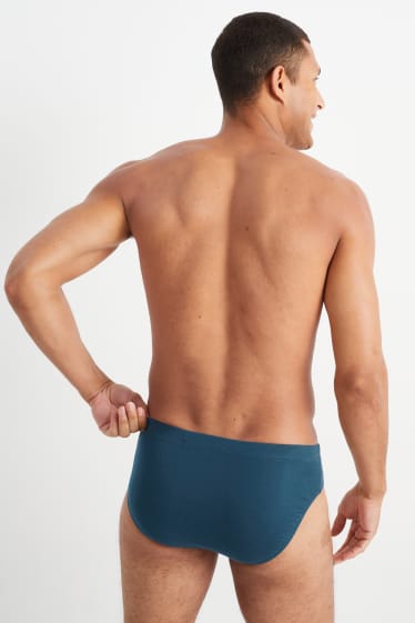 Herren - Multipack 3er - Slip - dunkelgrün