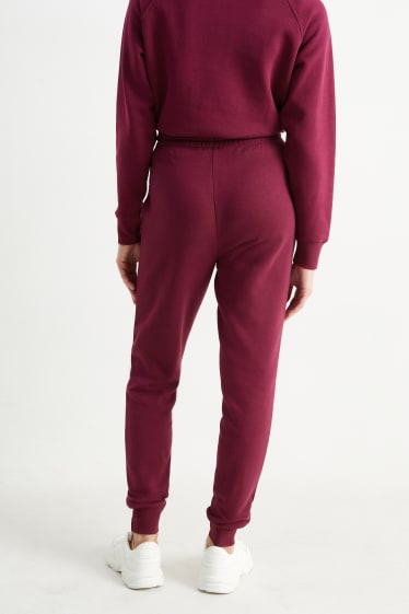 Damen - Basic-Jogginghose - bordeaux