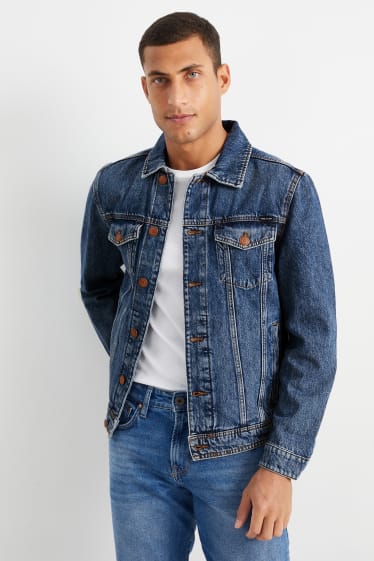 Herren - Jeansjacke - jeansblau