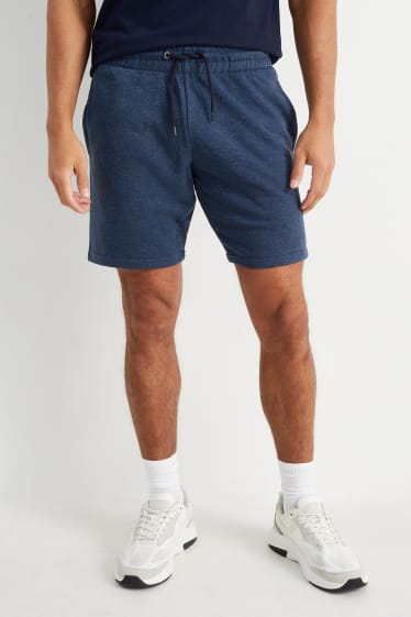 Hombre - Shorts deportivos - azul oscuro-jaspeado