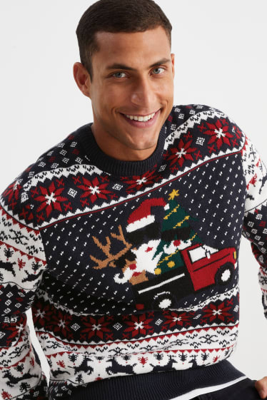 Home - Jersei nadalenc - Pare Noel - blau fosc