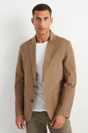 Herren - Cord-Sakko - Relaxed Fit - taupe
