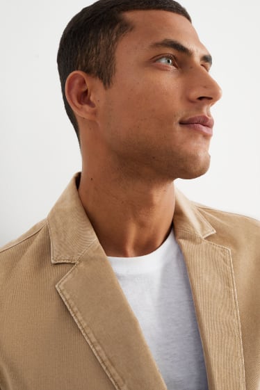 Hommes - Veste en velours - relaxed fit - taupe