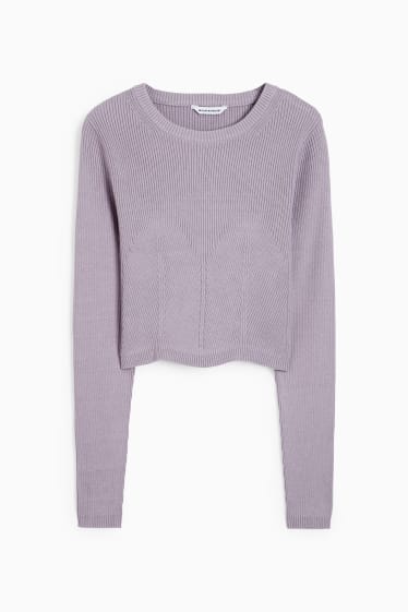 Teens & young adults - CLOCKHOUSE - cropped jumper - light violet
