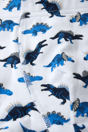 Enfants - Lot de 3 - dinosaures - caleçons - bleu