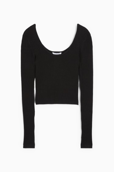 Kobiety - CLOCKHOUSE - krótki sweter - czarny