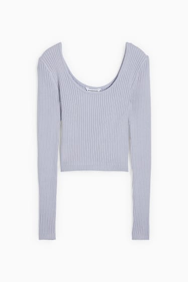 Donna - CLOCKHOUSE - maglione dal taglio corto - viola chiaro