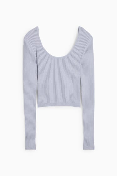 Kobiety - CLOCKHOUSE - krótki sweter - jasnofioletowy