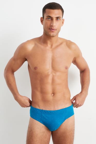 Herren - Multipack 3er - Slip - blau