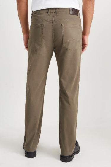 Hombre - Pantalón - regular fit - marrón claro