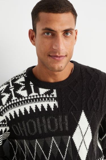 Home - Jersei nadalenc - HoHoHo - trenat - gris fosc