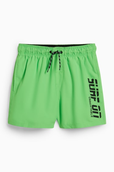 Enfants - Lot de 2 - shorts de bain - vert clair
