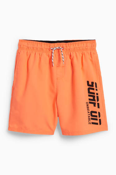 Enfants - Lot de 2 - shorts de bain - orange