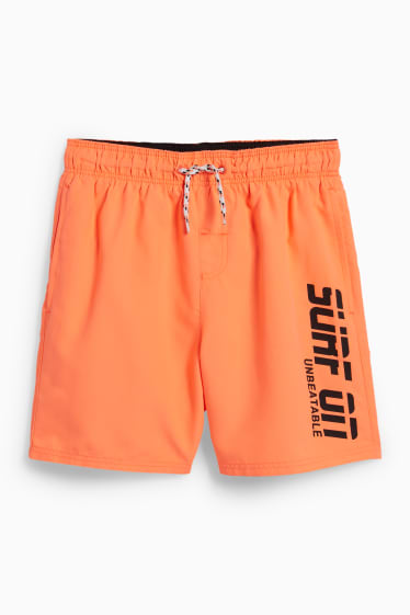 Kinderen - Set van 2 - zwemshort - oranje