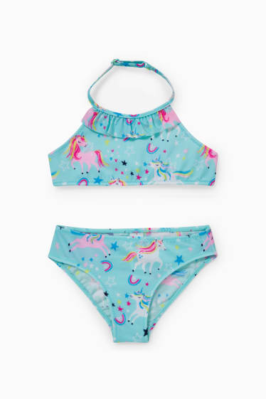 Kinder Mädchen - Multipack 2er - Bikini - 4 teilig - blau